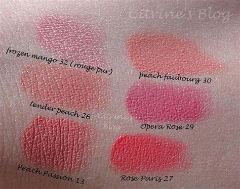 YSL Rouge Volupte Coral Comparison 